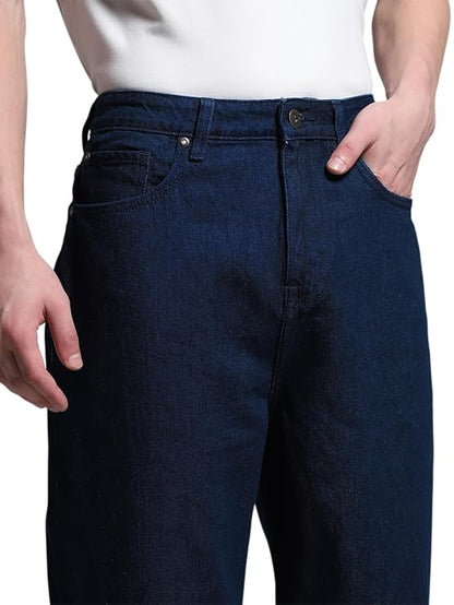 JACK & JONES Men's Mid Rise Loose Jeans