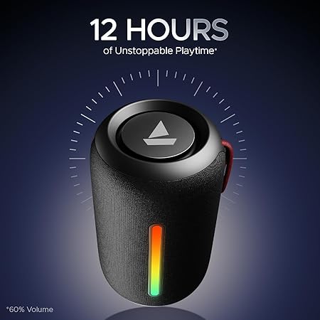 boAt Stone 352 Pro/Stone 358 Pro w/ 14W Signature Sound, Up to 12 Hours Playback, RGB LEDs, TWS Feature (3 color options)
