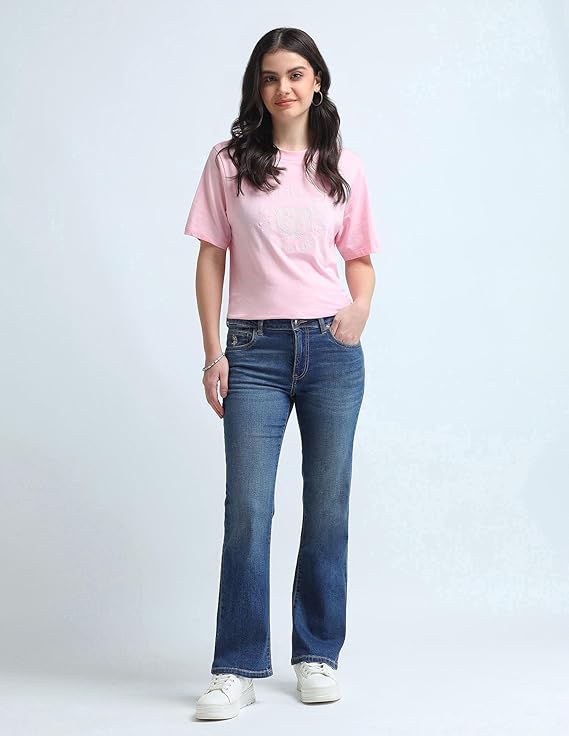 U.S. POLO ASSN. Women's Loose High Rise Jeans