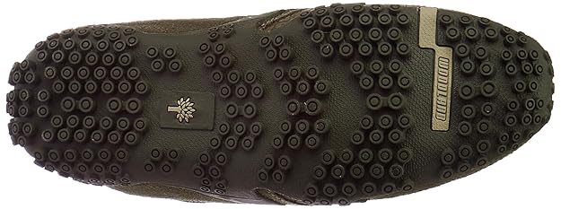 Woodland Men's Lace Up Sneaker Shoes (OLIVE GREEN)