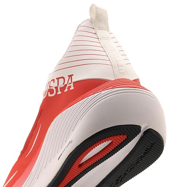 U.S. POLO ASSN. Men Lace Up Running Shoes (RED)