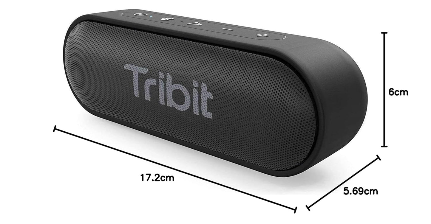 Tribit Updated Version XSound Go Wireless Bluetooth 5.3 Speakers with Loud Stereo Sound & Rich Bass 16W,24H Playtime,150 ft Bluetooth Range (3 color options)