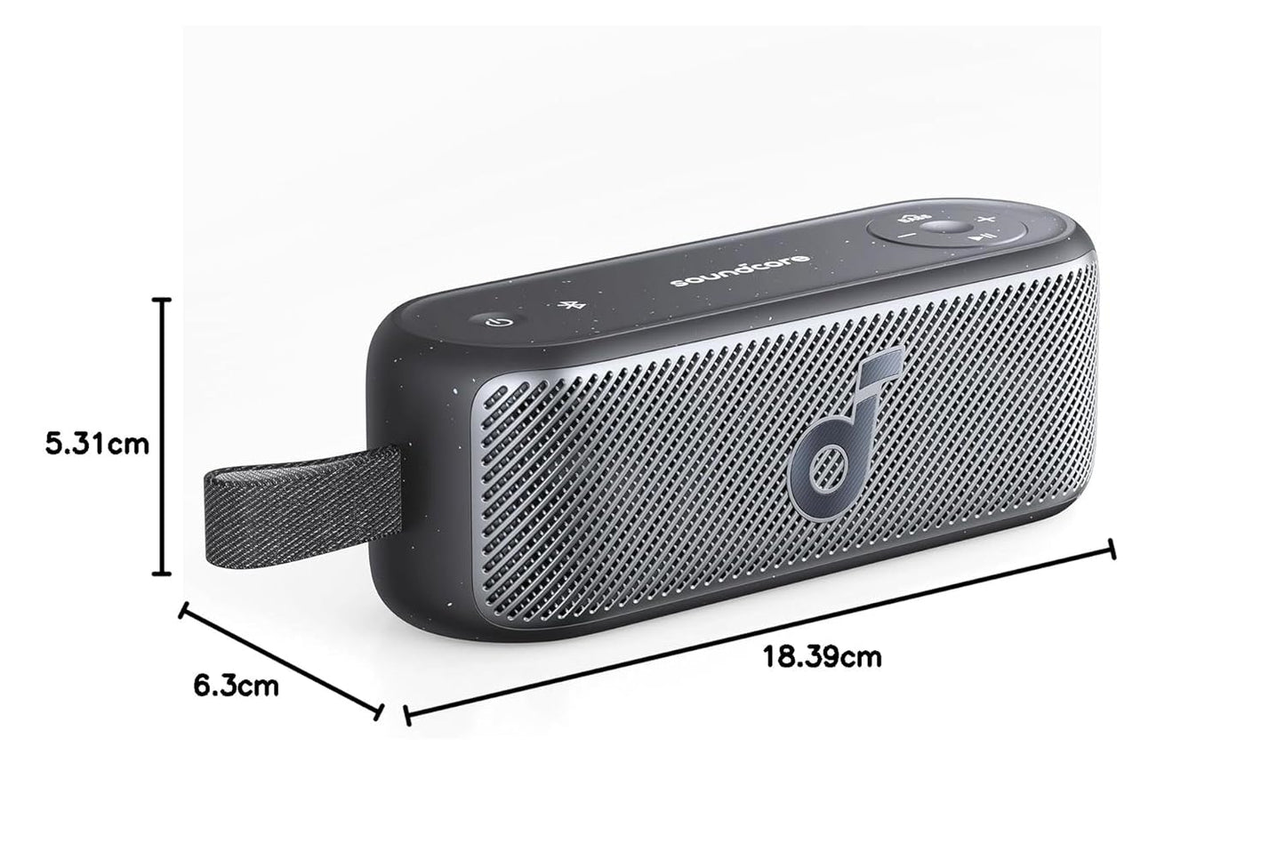 soundcore by Anker Motion 100 Portable Speaker, Bluetooth Speaker with Wireless Hi-Res, Customizable EQ, and IPX7 (Grey)
