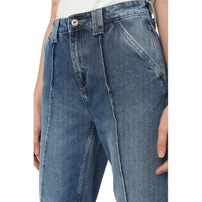 VERO MODA Cotton High Rise Straight Fit Women's Jeans