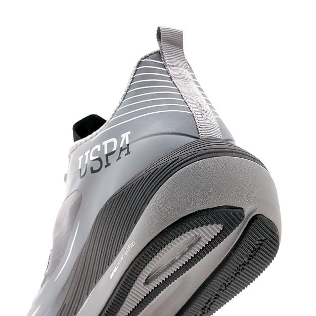 U.S. POLO ASSN. Men Lace Up Running Shoes (GREY)