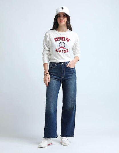 U.S. POLO ASSN. Women's Loose High Rise Jeans