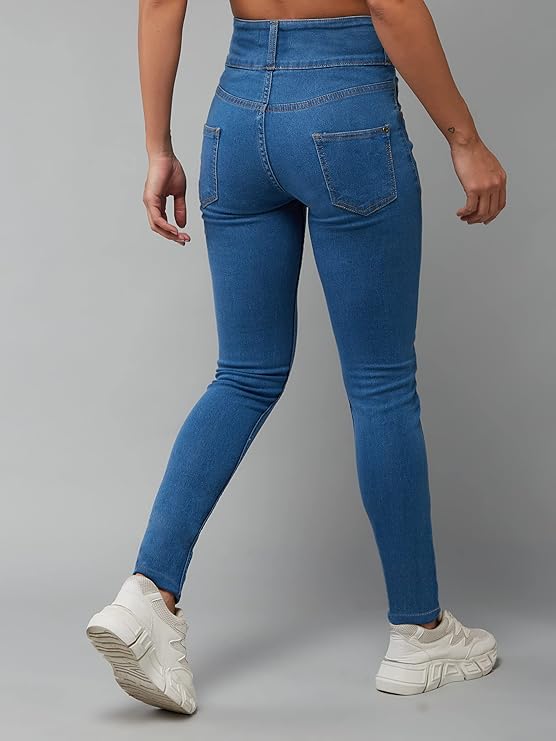 Dolce Crudo Women's Skinny High Rise Stretchable Jeans