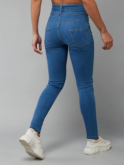 Dolce Crudo Women's Skinny High Rise Stretchable Jeans