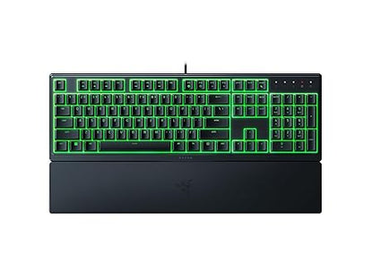 Razer Ornata V3 X Gaming Keyboard: Low-Profile Keys - Silent Membrane Switches - UV-Coated Keycaps - Spill Resistant - Chroma RGB Lighting - Ergonomic Wrist Rest - Classic Black