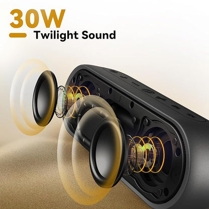 Tribit XSound Plus 2 30W 5.3 Bluetooth Wireless Speakers, 24H Playtime,IPX7 Waterproof,Built in Mic,150ft BT Range (2 color options)