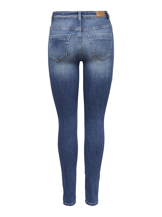 ONLY Women's Mid Rise Skinny Jeans