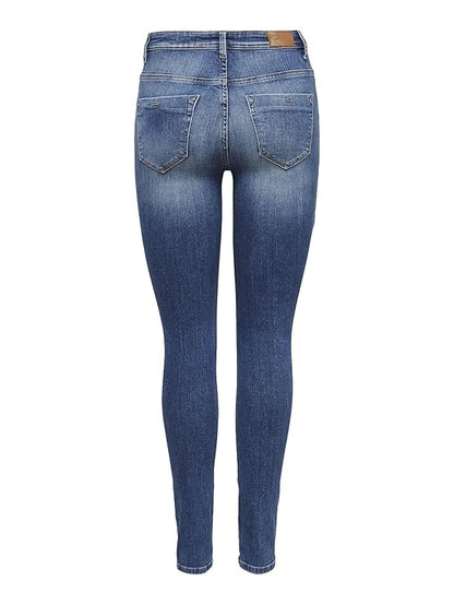 ONLY Women's Mid Rise Skinny Jeans