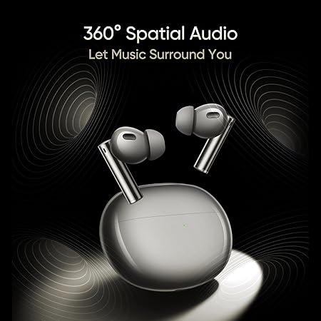realme in Ear Buds Air 6 Pro with Dual Drivers (11Mm+6Mmtweeter), 40 Hours Play Time, 50 Db ANC (3 Color options)