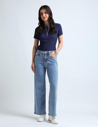 U.S. POLO ASSN. Women's Loose High Rise Jeans