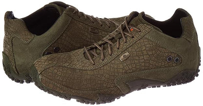 Woodland Men's Lace Up Sneaker Shoes (OLIVE GREEN)