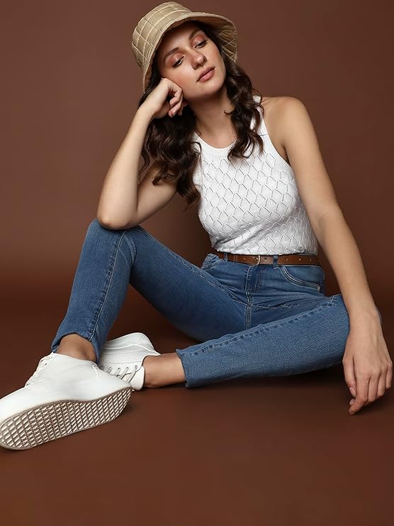 VERO MODA Women High Rise Skinny Fit Light Fade Stretchable Jeans