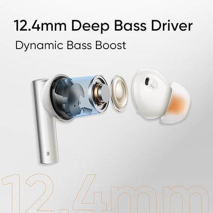 realme Buds Air 6 TWS in Ear Earbuds with 12.4 Mm Deep Bass Driver, 40 Hours Play Time, Fast Charge,50 Db ANC (2 color options)
