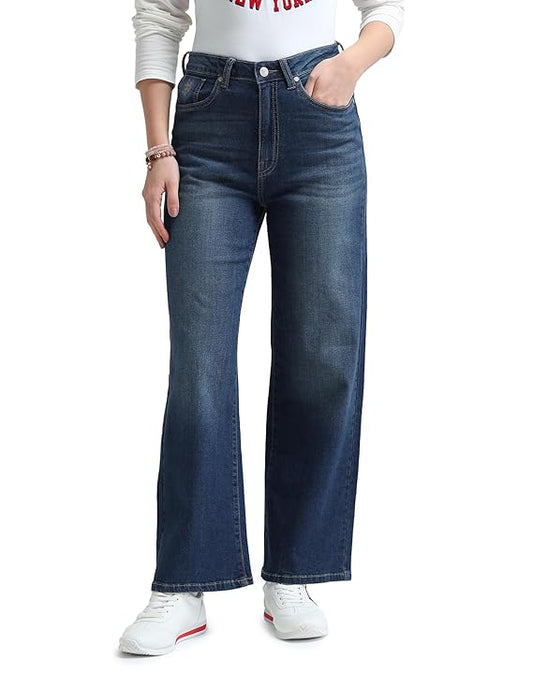 U.S. POLO ASSN. Women's Loose High Rise Jeans