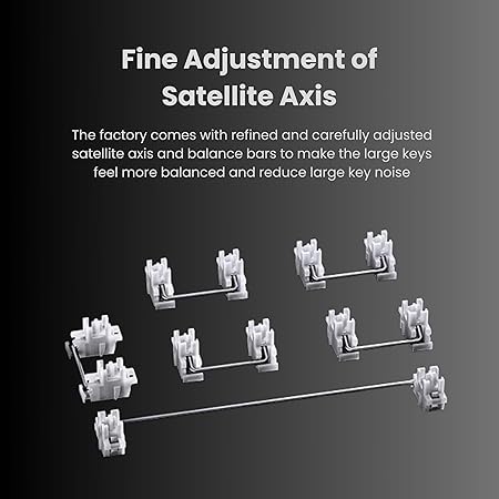 AULA F87 Wireless Mechanical Keyboard | 75% TKL Gasket Custom Hot Swappable, 2.4Ghz/Type-C/Bluetooth Gaming Keyboard | Pre-lubed Switch RGB Backlit Keyboard (Blue+Black+Cyan,Gray Wood V4 Switch)