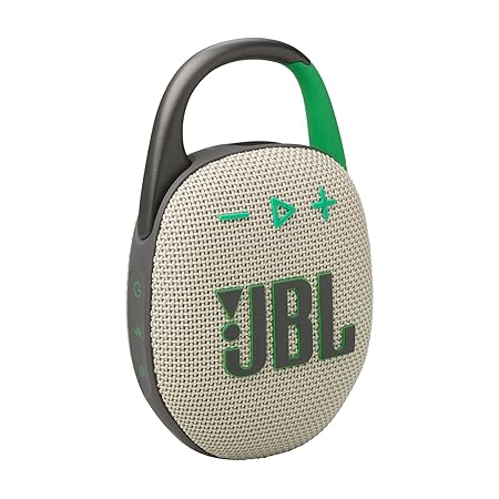 JBL Clip 5, Wireless Ultra Portable Bluetooth Speaker, Pro Sound, 12hrs of Playtime, Integrated Carabiner, Dust & Waterproof, Type C (9 color options)