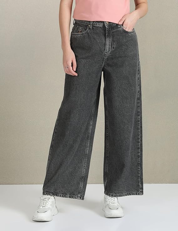 U.S. POLO ASSN. Women's Loose High Rise Jeans