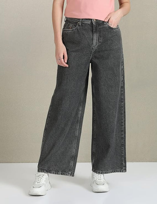 U.S. POLO ASSN. Women's Loose High Rise Jeans