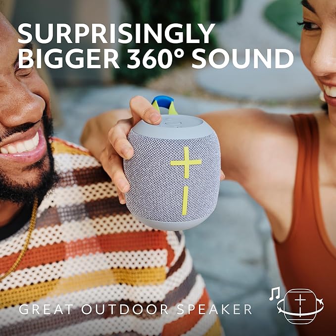 Ultimate Ears WONDERBOOM 4 Portable Waterproof Bluetooth Speaker with Big Bass and 360-Degree Sound,  40 m (131ft) Range (5 color options)