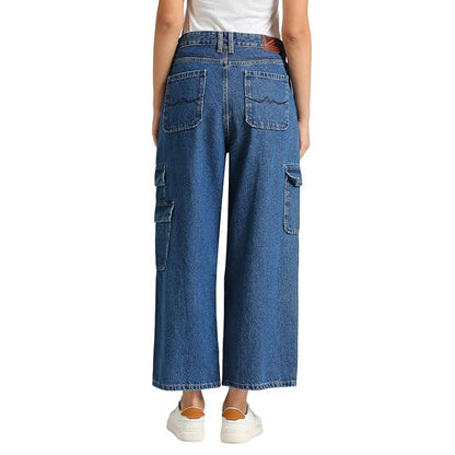 Pepe Jeans Women's Mid Rise Straight Jeans