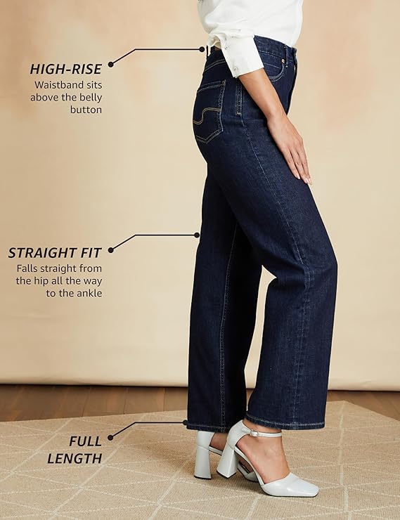 Symbol Premium Women's Straight fit Jeans (High Rise | Full Length)