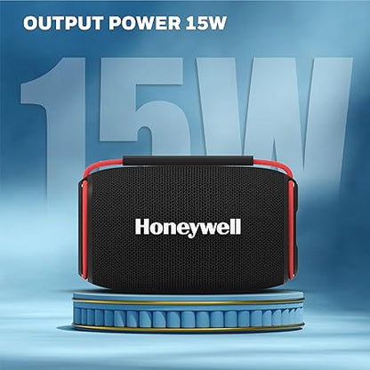 Honeywell Newly Launched Suono P400 15W 5.3 Bluetooth Speaker, Deep Bass Radiators,10H Playtime, IPX 6, Type-C Port (Black)