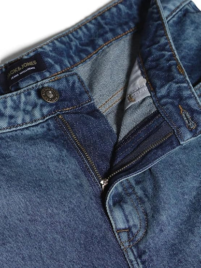 JACK & JONES Men's Mid Rise Loose Jeans