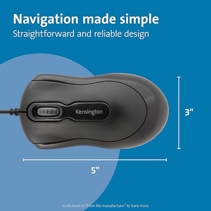 Kensington K72356US Mouse-in-a-Box USB Desktop Mouse - Black
