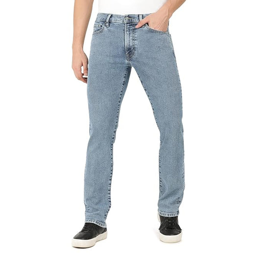 Everblue Men Solid Stretchable Blue Regular Fit Midrise Jeans