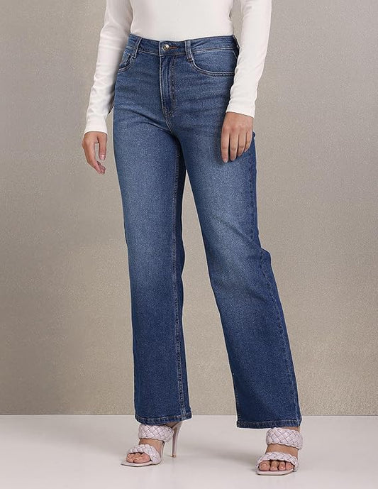 U.S. POLO ASSN. Women's Mid Rise Relaxed Jeans