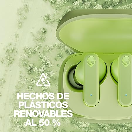 Skullcandy Smokin Buds in-Ear Wireless Earbuds,ENC,Music, Movie &Podcast EQ Modes,20Hr+Rapid Charge (6 Color options)
