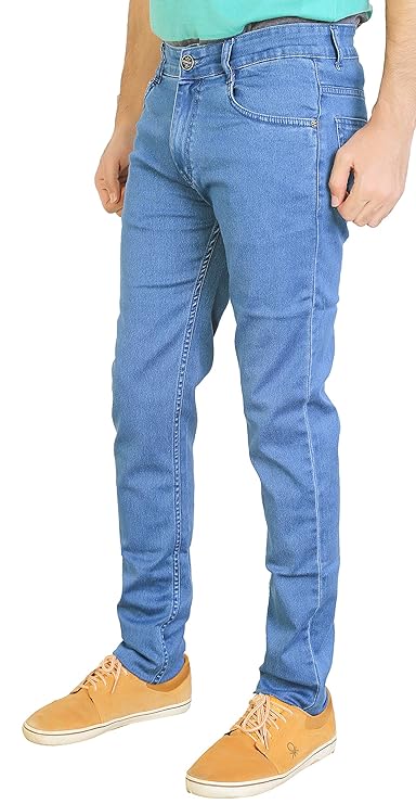 Basilio Sliky Stretchable Denim Regular Fit Mid Rise Jeans Pant for Men