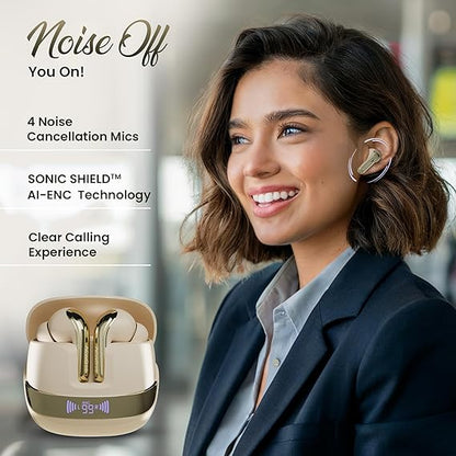 ACwO DwOTS 747 TWS Earbuds | Dual Device Connectivity | ANC 32dB | 4 AI-ENC Mics | 65H Playback (3 color options)