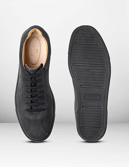 Symbol Premium Mens Smart Casual Nubuck Leather Sneakers
