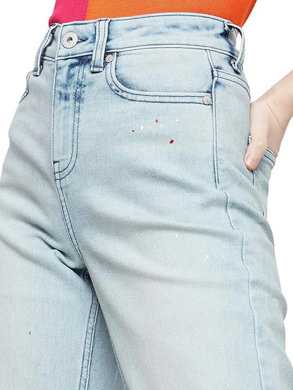 VERO MODA Women's High Rise Straight Jeans