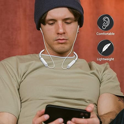 Bluetooth Neckband Headphones for Samsung S24 S23 FE in-Ear Magnetic Earbuds Noise Canceling Bass (2 color options)