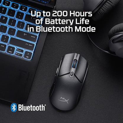 HyperX Pulsefire Haste 2 Core Gaming Mouse,Ultra Lightweight, 61g, 100 Hour Battery Life, 2.4Ghz Wireless, Up to 26000 DPI - Black